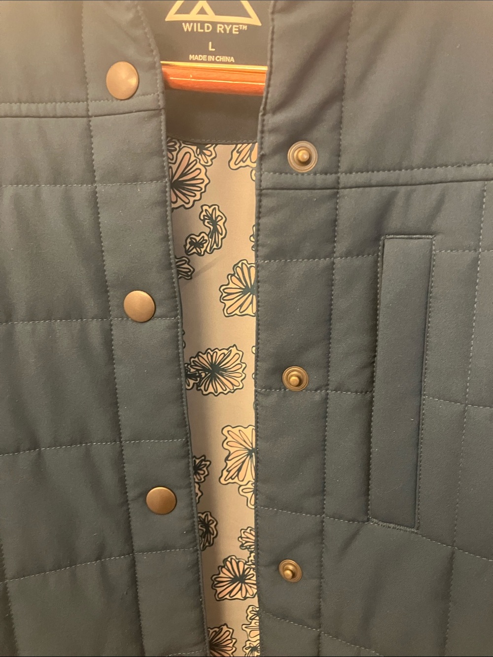 Wild Rye Teal Imogene Shacket Size L - Picture 3 of 11
